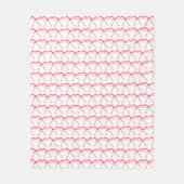 コケッ名門私立校風のクピンクボウベビーガールキッズ フリースブランケット (正面)