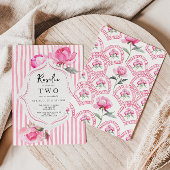 コケッ名門私立校風のトグランドミレニアルガール誕生日 招待状