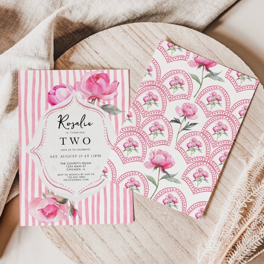 コケッ名門私立校風のトグランドミレニアルガール誕生日 招待状