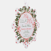 コケッ恋しく思ト・ミスタントー夫人ブライダルシャワー オーナメントカード (右)