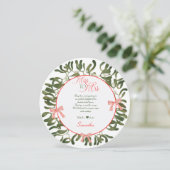 コケッ恋しく思ト・ミスタントー夫人ブライダルシャワー サンキューカード (スタンド正面)