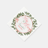 コケッ恋しく思ト・ミスタントー夫人ブライダルシャワー スタンダードカクテルナプキン (角)