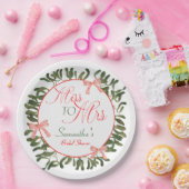 コケッ恋しく思ト・ミスタントー夫人ブライダルシャワー ペーパープレート (パーティー)