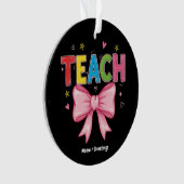 コケッ教えトボークレヨン先生キッズキッおもしろいド オーナメント (正面)