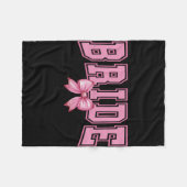 コケティッシュな花嫁の独身最後の夜 白 フリースブランケット (正面(横))