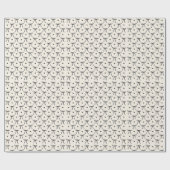 コケティッシュ ブラックボウ ハート フェミニン 可愛い ラッピングペーパー (フラット)