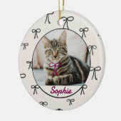 コケティーボウ カスタムペットオーナメント 写真付き セラミックオーナメント (左)