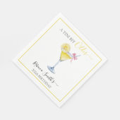 コケティー レモン カクテル ちょっぴり年上のお誕生日 スタンダードランチョンナプキン (角)