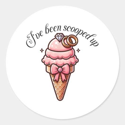 コケティーBとのブライダルシャワーに連れて行かれた ラウンドシール (正面)