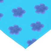 コケバラ花水色のシームレスパターン ロングテーブルランナー (コーナー)