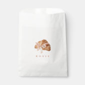 コケパーソナライズされたットクロワッサンピンクリボン フェイバーバッグ (正面)