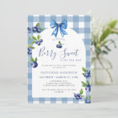 コケベリースイートブルーベリーベビーシャワー 招待状 (スタンド正面)