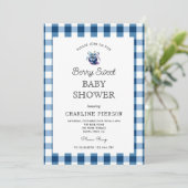 コケベリースイートブルーベリーベビーシャワー 招待状 (スタンド正面)