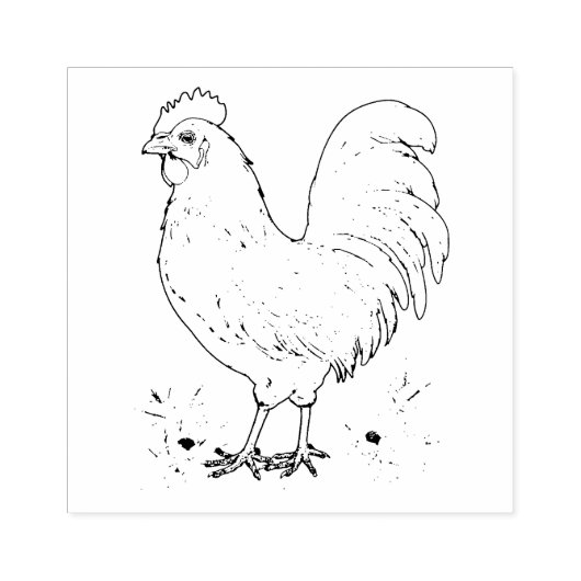 コケレル ラバースタンプ (インプリント)