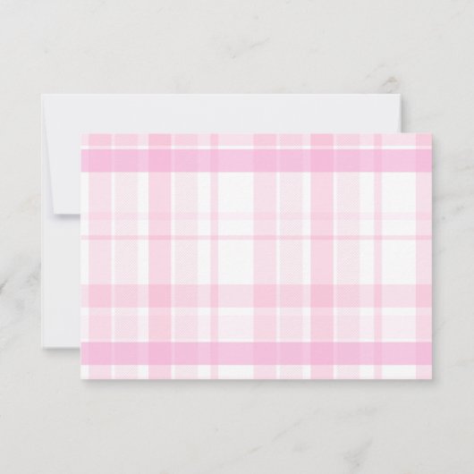 コケ名門私立校風のットピンクボウ卒業 サンキューカード (裏面)