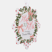 コケ恋しく思ット夫人への弓ミスタントーブライダルシャワー オーナメントカード (右)