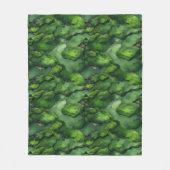 コケ畑 フリースブランケット (正面)