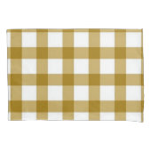 コケ茶ピロー市松模様にケース 枕カバー (正面)