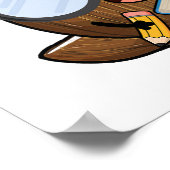 ココおたくおもしろいフルーツココナッツプリン ポスター (角)