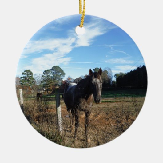 ココとクリームブラウン セラミックオーナメント (正面)