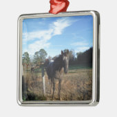 ココとクリームブラウン メタルオーナメント (左)