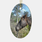 ココとクリーム色の馬 セラミックオーナメント (左)