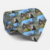 ココとクリーム色の馬 ネクタイ (ロール)
