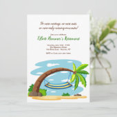 ココの木の下のハンモック　リタイアメントパーティー 招待状 (スタンド正面)