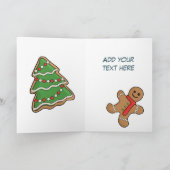 ココアおよびジンジャーブレッドのクッキー-クリスマス カード (内部)