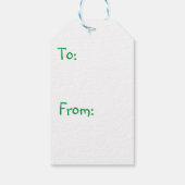 ココアかわいこちゃんクリスマスツリーグリーン ギフトタグ (裏面)