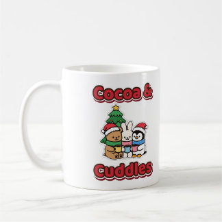 ココアとぬくもり クリスマス テディベア うさぎ ペンギン コーヒーマグカップ