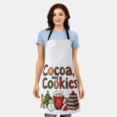 ココアとクッキーのクリスマス愛好家 エプロン (着用した状態)