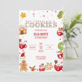 ココアとクッキーのクリスマス誕生日パーティー 招待状 (スタンド正面)