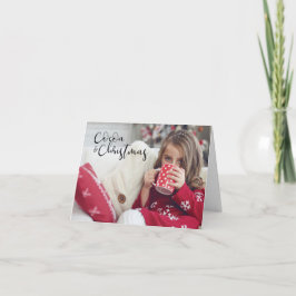 ココアとクリスマス カード