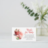 ココアとマカロンガールベビーシャワーベビー本 エンクロージャーカード (スタンド正面)