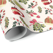 ココアとマシュマロのクリスマスモーニング ラッピングペーパー (ロールコーナー)