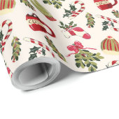 ココアとマシュマロのクリスマスモーニング ラッピングペーパー (ロールコーナー)