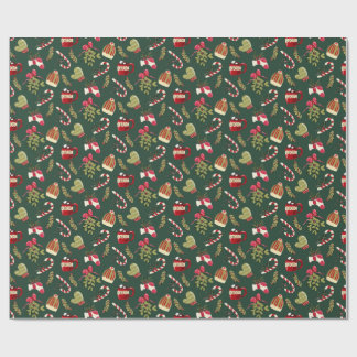 ココアとマシュマロのクリスマスモーニング ラッピングペーパー