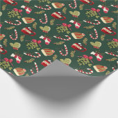 ココアとマシュマロのクリスマスモーニング ラッピングペーパー (角)