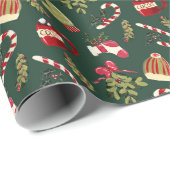 ココアとマシュマロのクリスマスモーニング ラッピングペーパー (ロールコーナー)