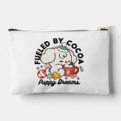 ココアと子犬の夢に満ちた – かわいい冬の犬 アクセサリーポーチ (裏面)