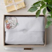 ココアと子犬の夢に満ちた – かわいい冬の犬 薄葉紙 (ギフト)