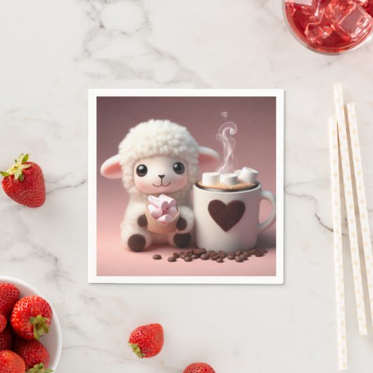 ココアと子羊の甘い夢 スタンダードカクテルナプキン (インサイチュ)