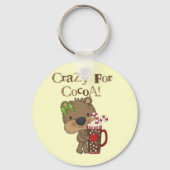 ココアのために熱狂するな女の子くま キーホルダー (正面)