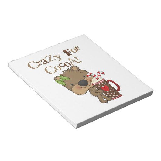 ココアのために熱狂するな女の子くま ノートパッド (アングル)