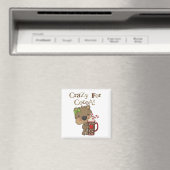 ココアのために熱狂するな女の子くま マグネット (インサイチュ (食洗機))