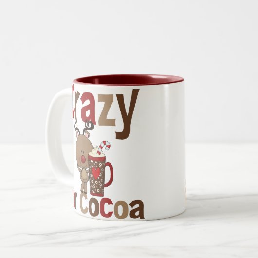 ココアのために熱狂する ツートーンマグカップ (正面左)