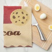 ココアのイラストレーション キッチンタオル (四つ折り)