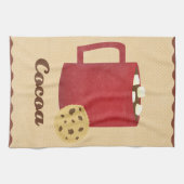 ココアのイラストレーション キッチンタオル (横)