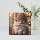 ココアのカップを楽しむ居心地のよい格言 シーズンカード (スタンド正面)